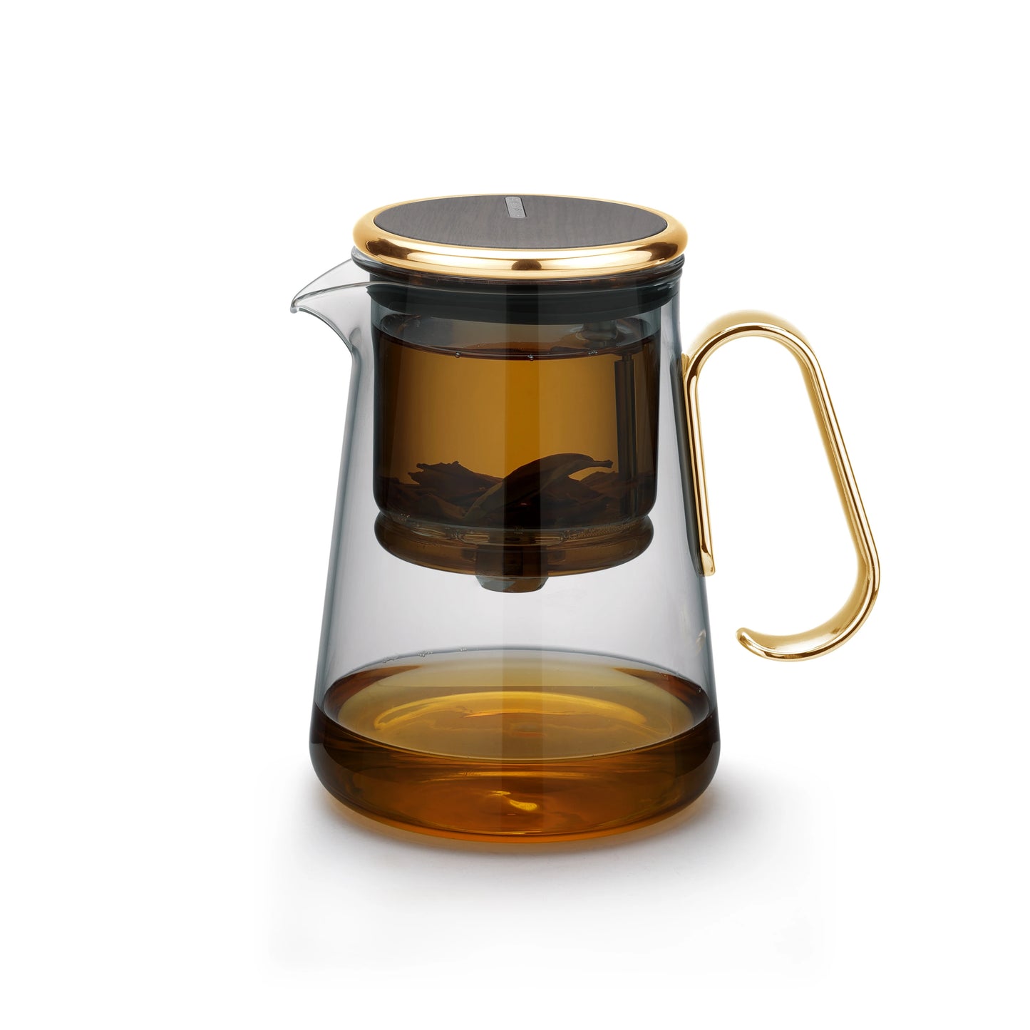 Bonston - Integrated Teapot with Glass Filter, Teapot with Magnetic Switch, 700ml (23.67oz)
