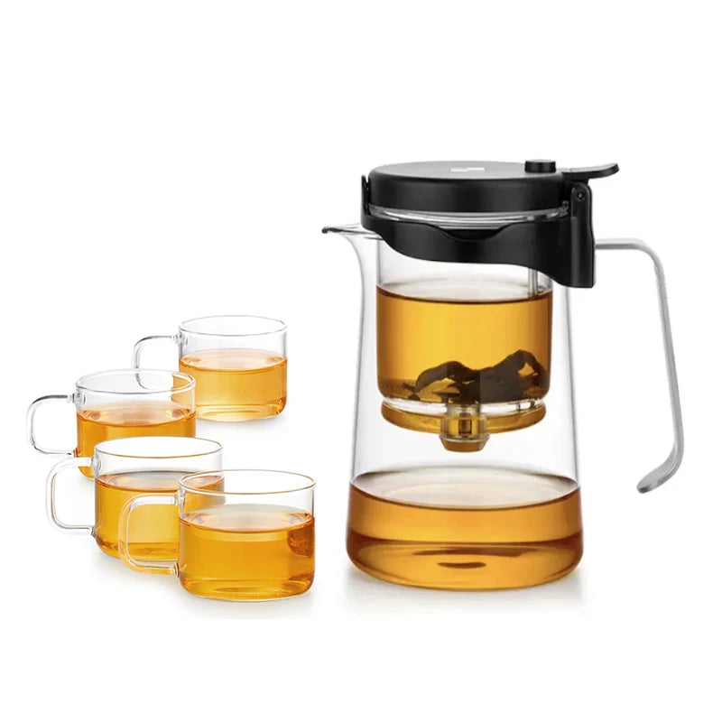 SAMADOYO elegant cup insulation separation bubble teapot heat-resistant glass teapot simple filter tea cup