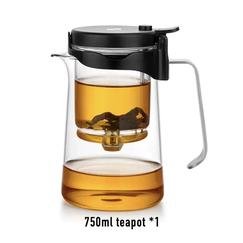 SAMADOYO elegant cup insulation separation bubble teapot heat-resistant glass teapot simple filter tea cup