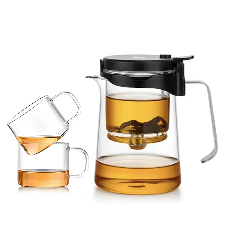 SAMADOYO elegant cup insulation separation bubble teapot heat-resistant glass teapot simple filter tea cup