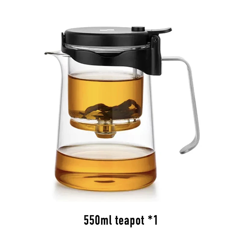 SAMADOYO elegant cup insulation separation bubble teapot heat-resistant glass teapot simple filter tea cup