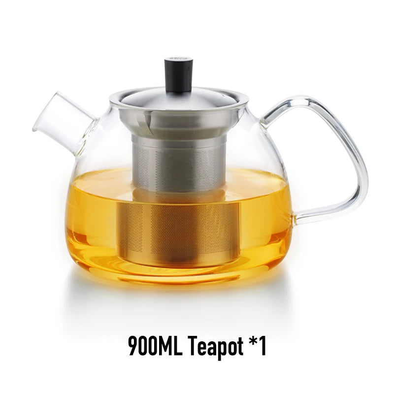 SAMADOYO Heat-resistant glass teapot, teapot, tea water separation and filtration, household large capacity tea maker
