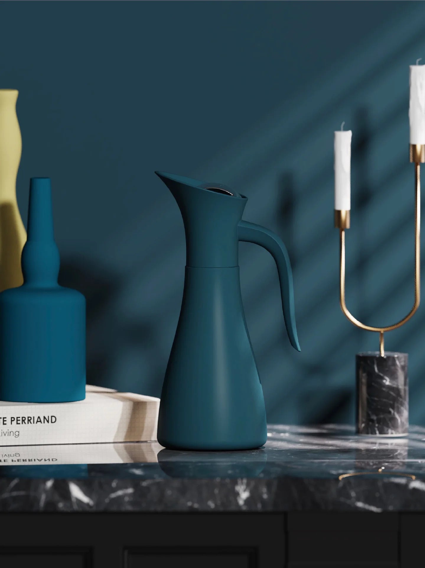 Kaffeekanne aus Edelstahl 304 mit Vakuumisolierung im Schwanenstil – 1000 ml, elegantes Küchendekor mit vogelförmigem Design