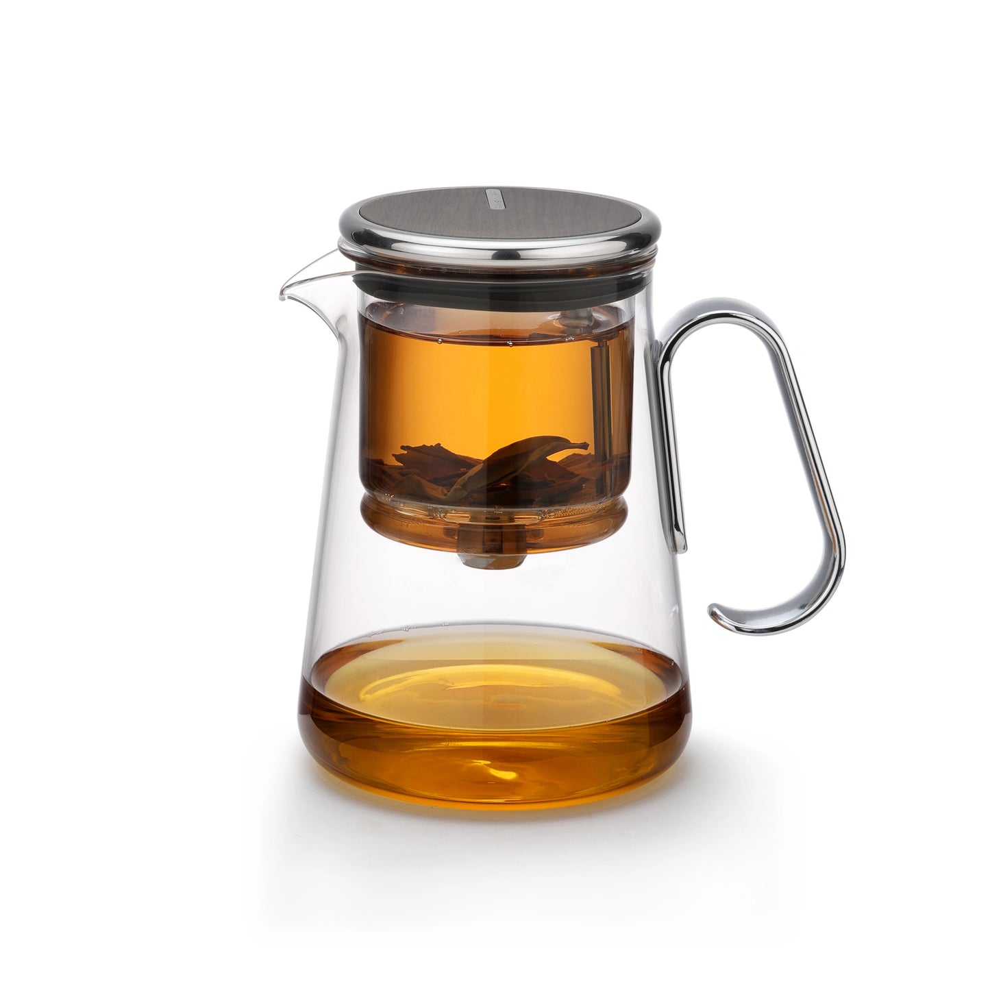 Bonston - Integrated Teapot with Glass Filter, Teapot with Magnetic Switch, 700ml (23.67oz)