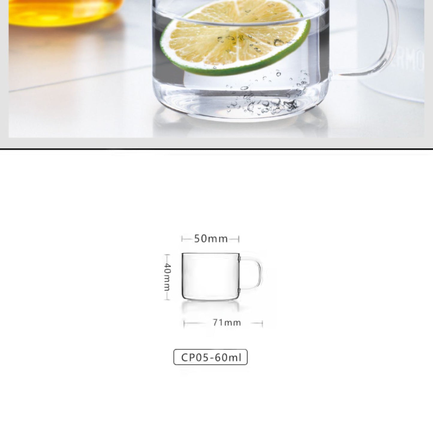 Samadoyo High Borosilicate Heat-Resistant Glass Teacups (60ml, 2-Piece Set)