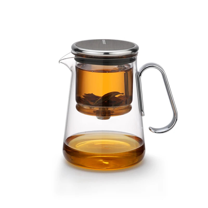 Bonston-Integrated Teapot with Glass Filter, Tea Maker, Premium Gift Box, 700 ml (23.67oz)