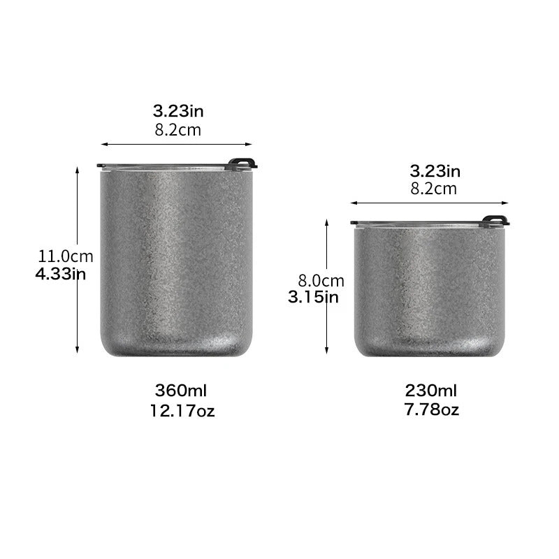 Artistic Vacuum Tumbler – 304 Stainless Steel, Double-Wall Ice Cold Cup w/ Straw & Sip Lid, for Coffee, Beer & Travel