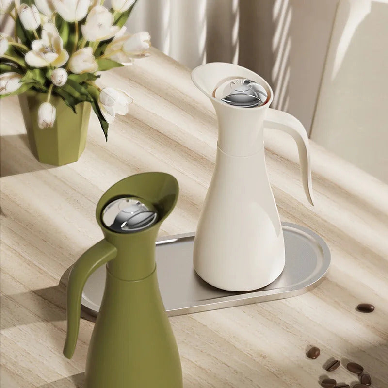 Kaffeekanne aus Edelstahl 304 mit Vakuumisolierung im Schwanenstil – 1000 ml, elegantes Küchendekor mit vogelförmigem Design