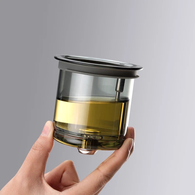 Bonston - Integrated Teapot with Glass Filter, Teapot with Magnetic Switch, 700ml (23.67oz)
