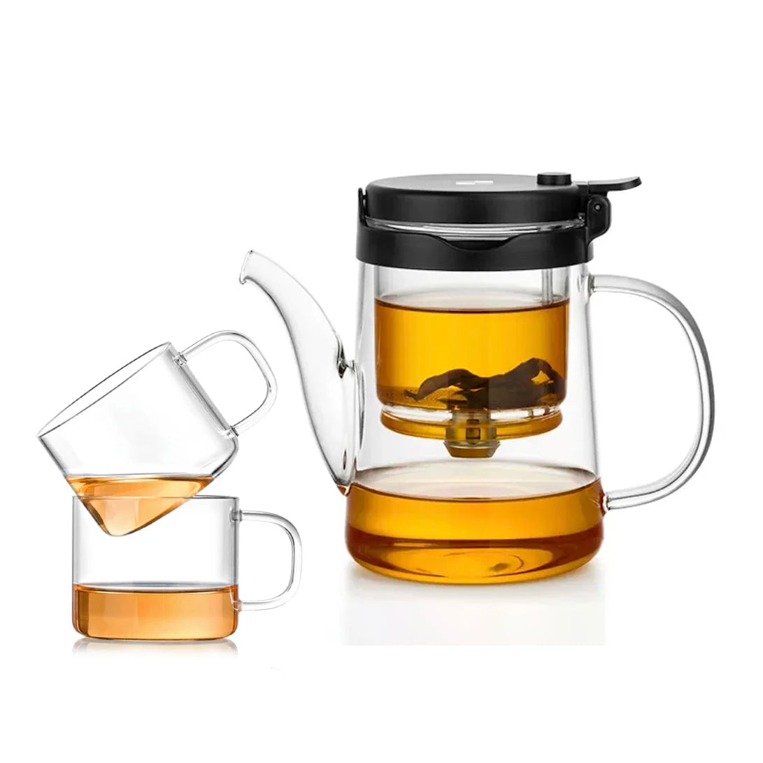 SAMADOYO elegant cup insulation separation bubble teapot heat-resistant glass teapot simple filter tea cup