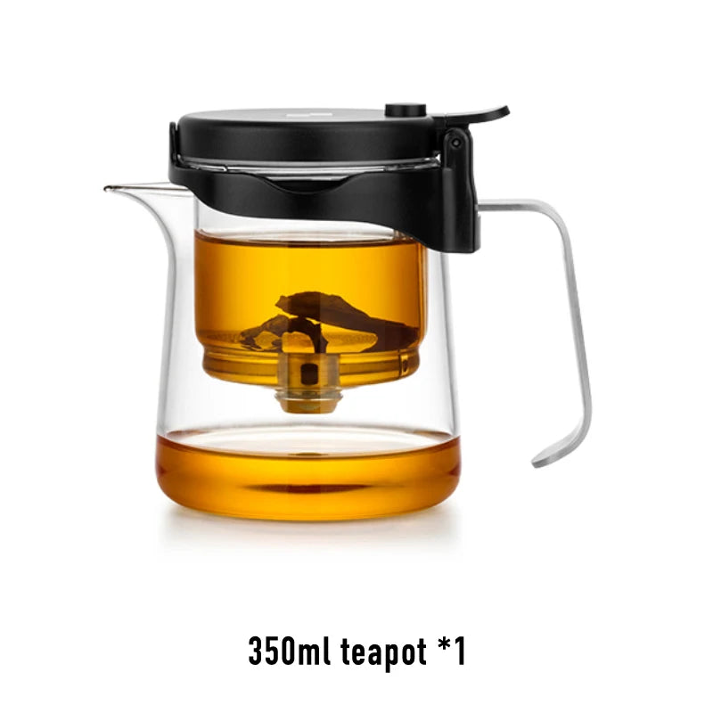 SAMADOYO elegant cup insulation separation bubble teapot heat-resistant glass teapot simple filter tea cup