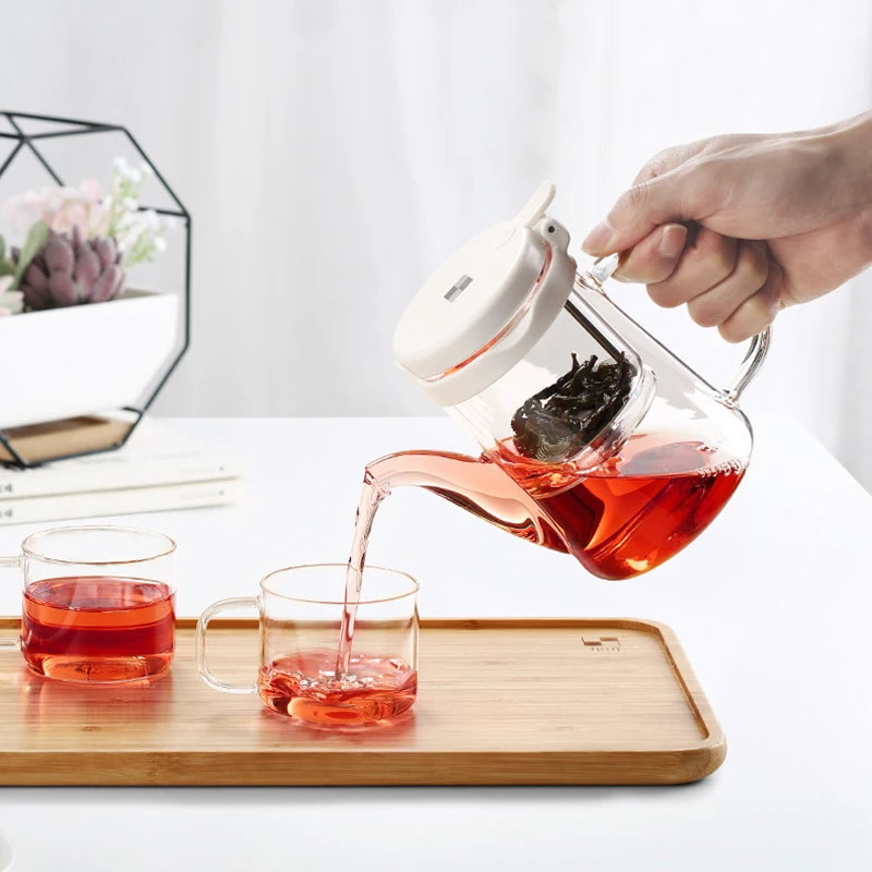 SAMADOYO elegant cup insulation separation bubble teapot heat-resistant glass teapot simple filter tea cup