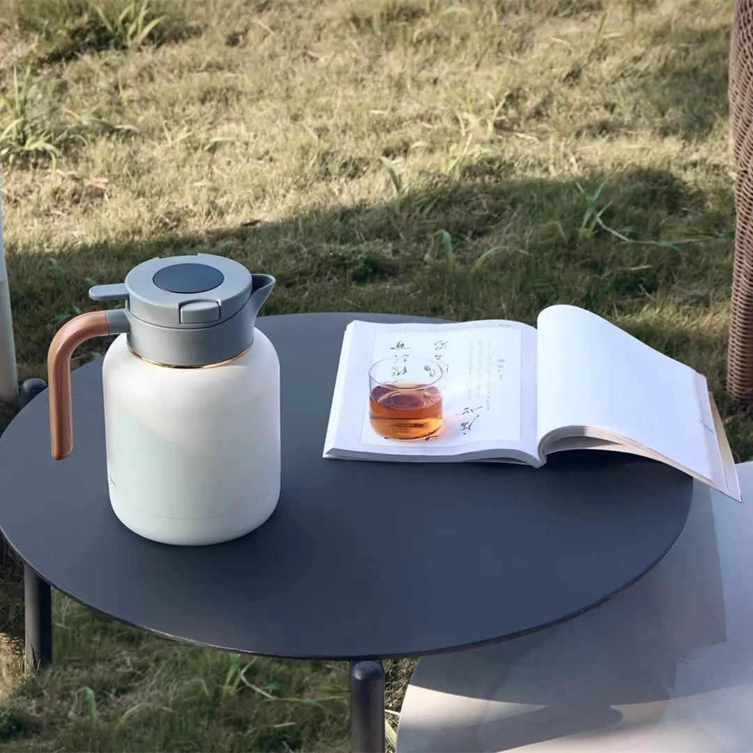 samadoyo Teekanne mit Temperaturanzeige, große Kapazität, Teekanne aus Edelstahl 304, 1500 ml
