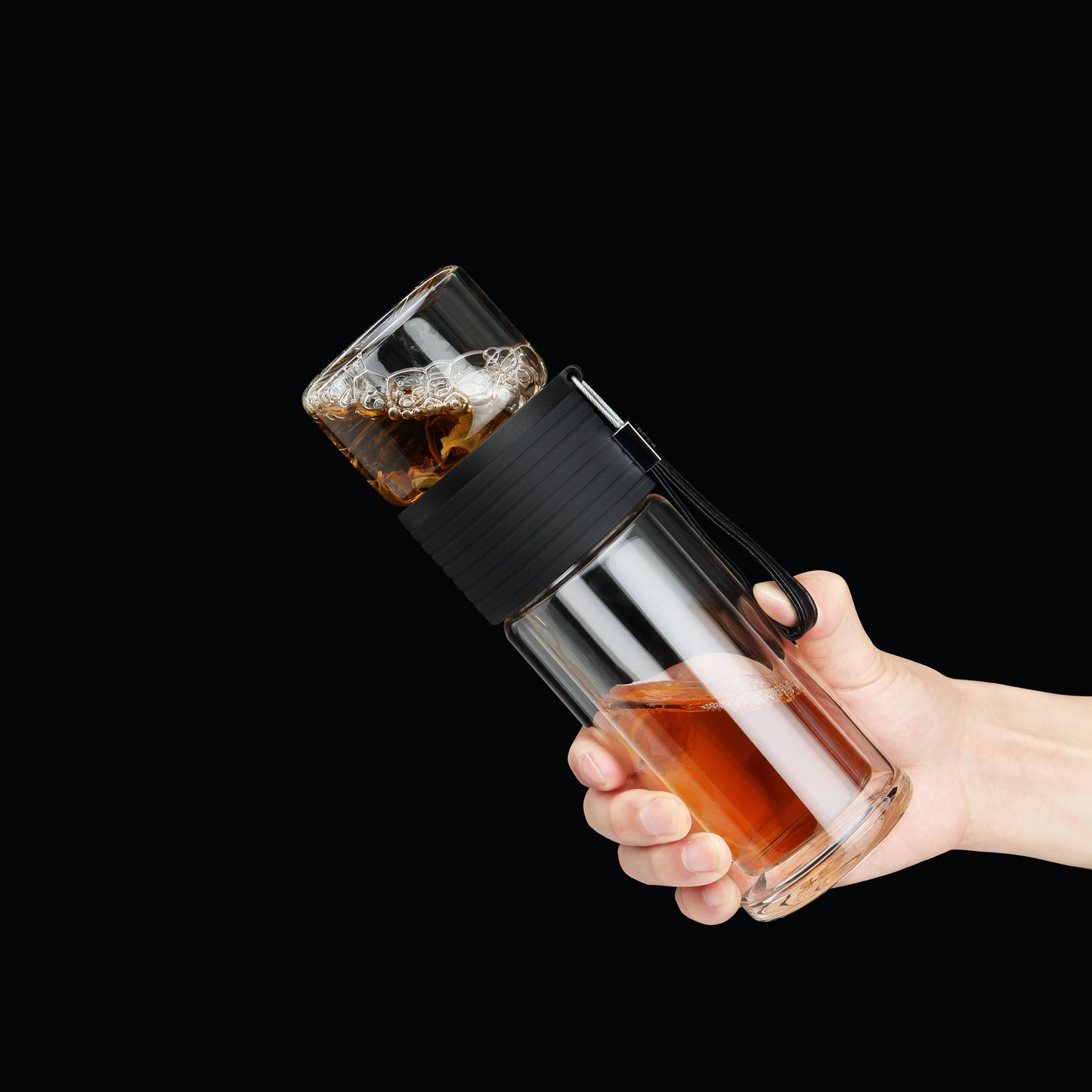 SAMADOYO Tea separation, heat-resistant glass brewing, tea filtration, portable cup, outdoor portable travel vehicle water cup