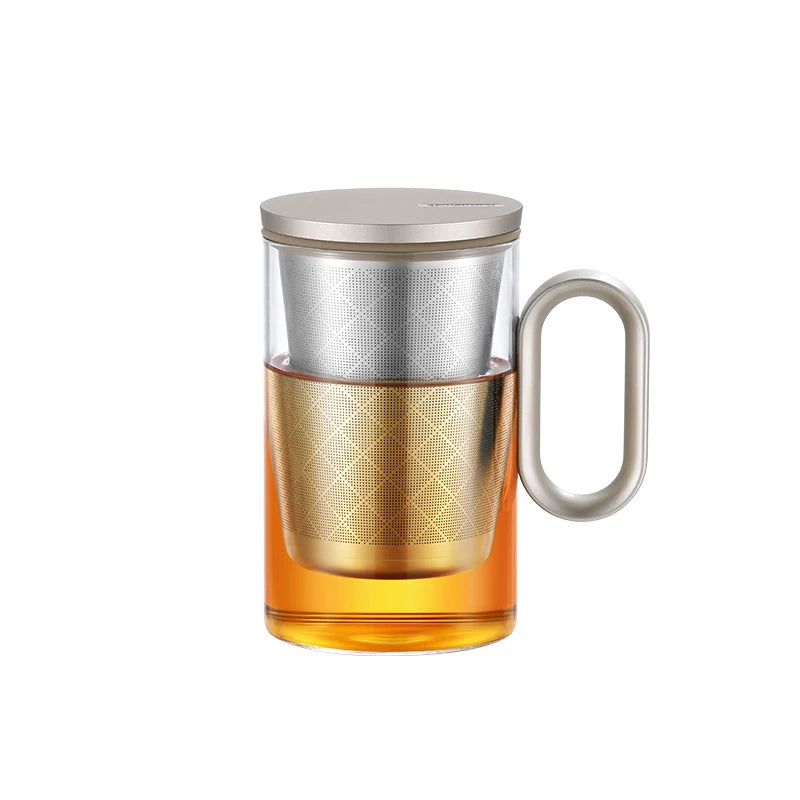 SAMADOYO LOVE Aluminium-Serie Persönliche Tasse Teezeremonie-Zubehör Tee-Trennung Nachmittagstee Bürotasse