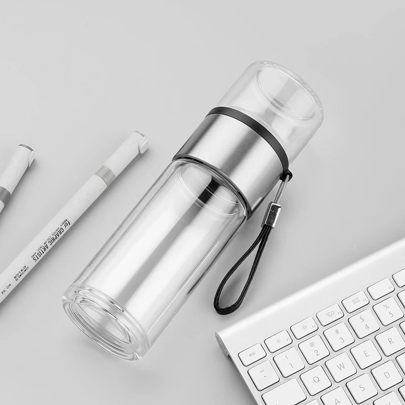 SAMADOYO Tea separation, heat-resistant glass brewing, tea filtration, portable cup, outdoor portable travel vehicle water cup