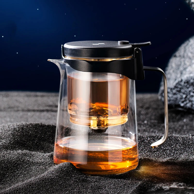 SAMADOYO elegant cup insulation separation bubble teapot heat-resistant glass teapot simple filter tea cup