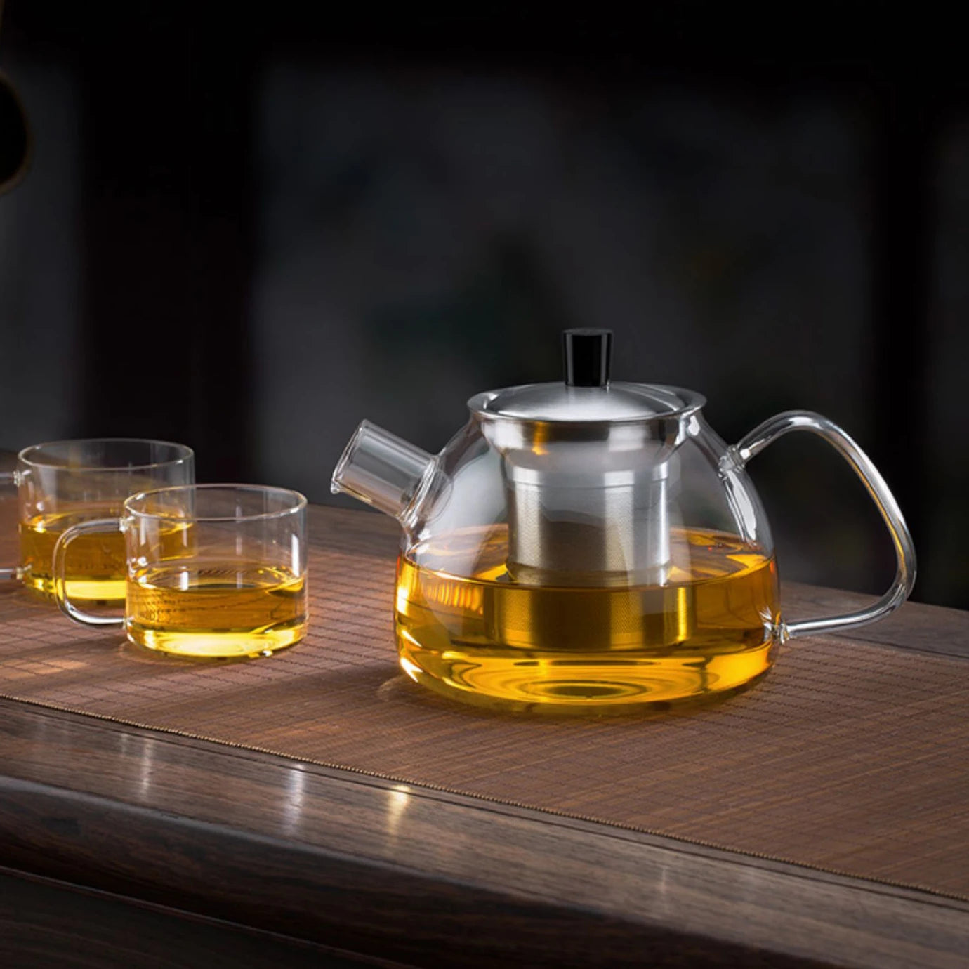 SAMADOYO Heat-resistant glass teapot, teapot, tea water separation and filtration, household large capacity tea maker