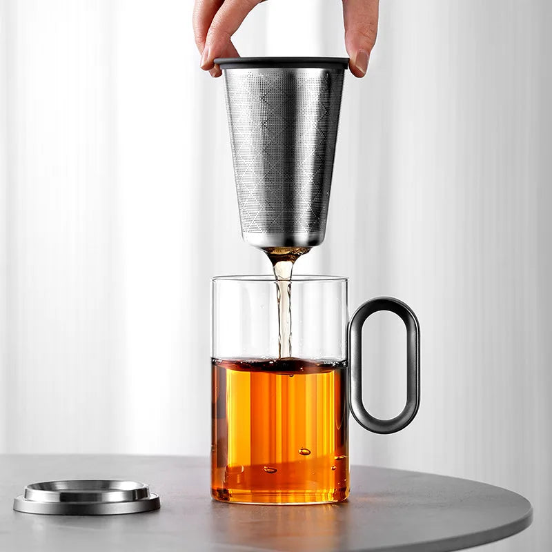 SAMADOYO LOVE Aluminium-Serie Persönliche Tasse Teezeremonie-Zubehör Tee-Trennung Nachmittagstee Bürotasse