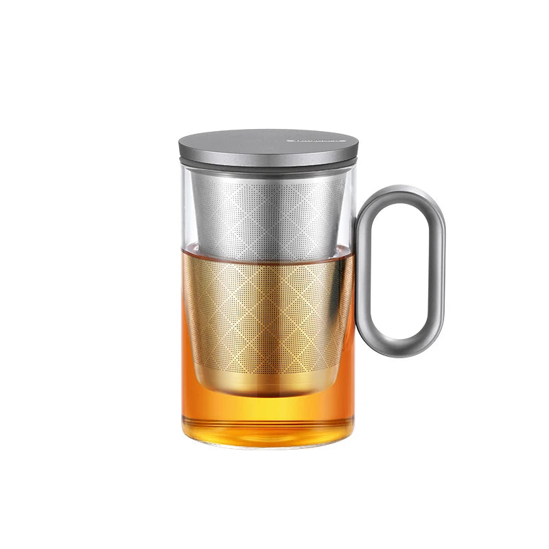 SAMADOYO LOVE Aluminium-Serie Persönliche Tasse Teezeremonie-Zubehör Tee-Trennung Nachmittagstee Bürotasse