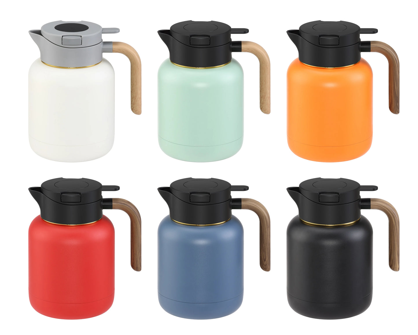 samadoyo Teekanne mit Temperaturanzeige, große Kapazität, Teekanne aus Edelstahl 304, 1500 ml