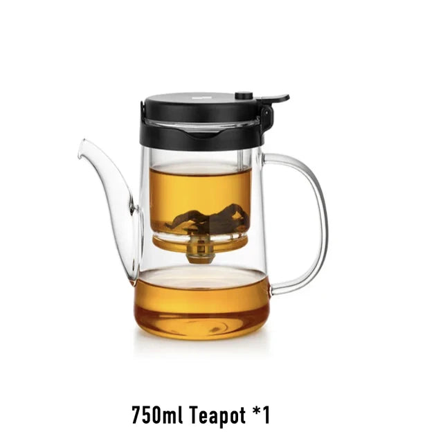 SAMADOYO elegant cup insulation separation bubble teapot heat-resistant glass teapot simple filter tea cup