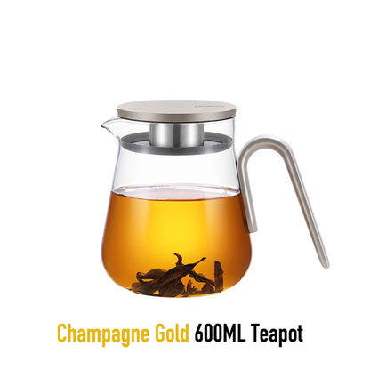 Samadoyo High Borosilicate Glass Tea Pot Fruit Tea Pot Afternoon Tea Set with Filter Tea Set