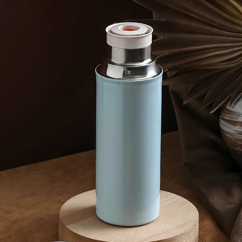 316L Stainless Steel Vacuum Tumbler with Tea Infuser & Portable Cup, 480ml