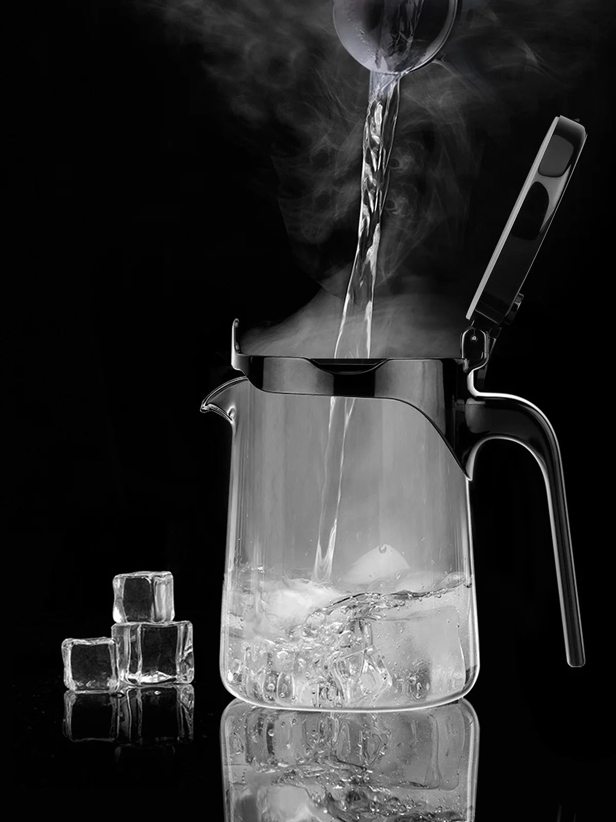 Samadoyo - Integrated Teapot with One-Touch Strainer, Heat-Resistant Glass (500ml/700ml)