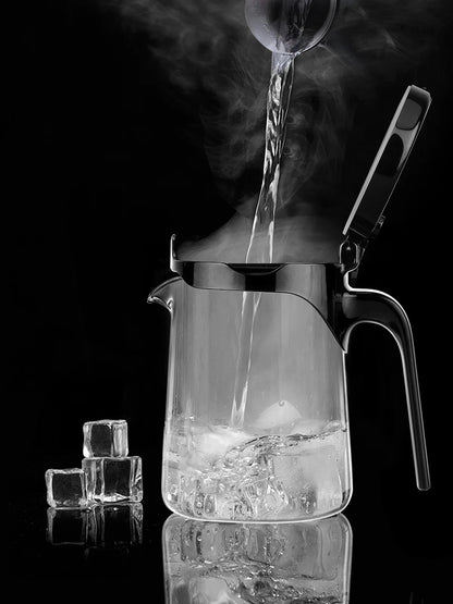 Samadoyo - Integrated Teapot with One-Touch Strainer, Heat-Resistant Glass (500ml/700ml)