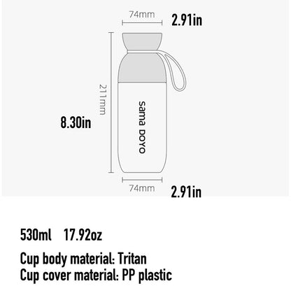 Tritan Maternal and Infant Bottle Material Cold Water Bottle Portable Water Cup Student Water Cup 530ml