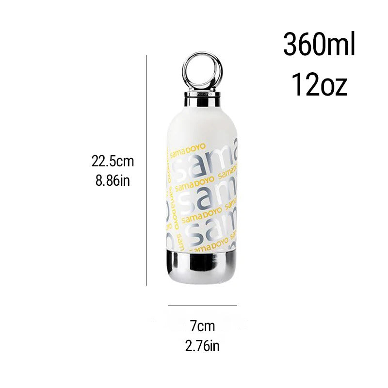 SAMADOYO-6 Hour Long-Lasting Insulated Tumbler with Straw & Detachable Cup – Globally Original 360ml
