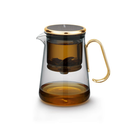 Bonston - Integrated Teapot with Glass Filter, Teapot with Magnetic Switch, 700ml (23.67oz)