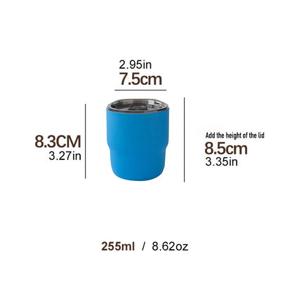 SUS304 stainless steel coffee cup, double-layer vacuum insulated thermos cup, beverage cup, suitable for men and women, 12 color