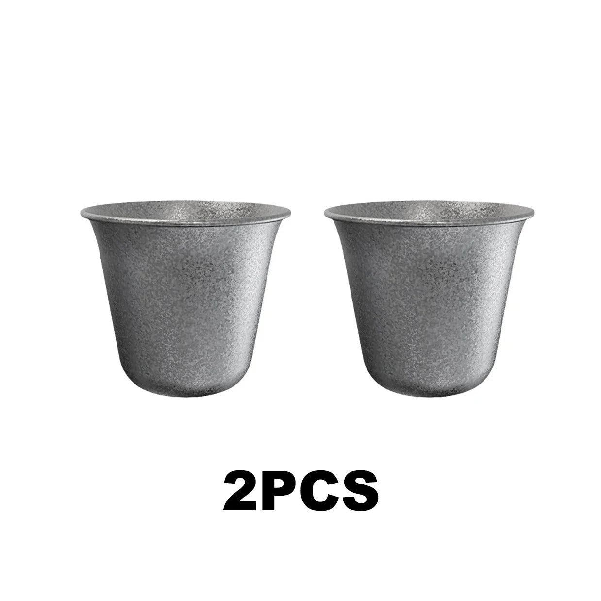 2PCS Artistic Snowflake Stainless Steel Tumbler – Dual-Size, Freezer-Friendly, for Iced Drinks & Cocktails (304 Steel)