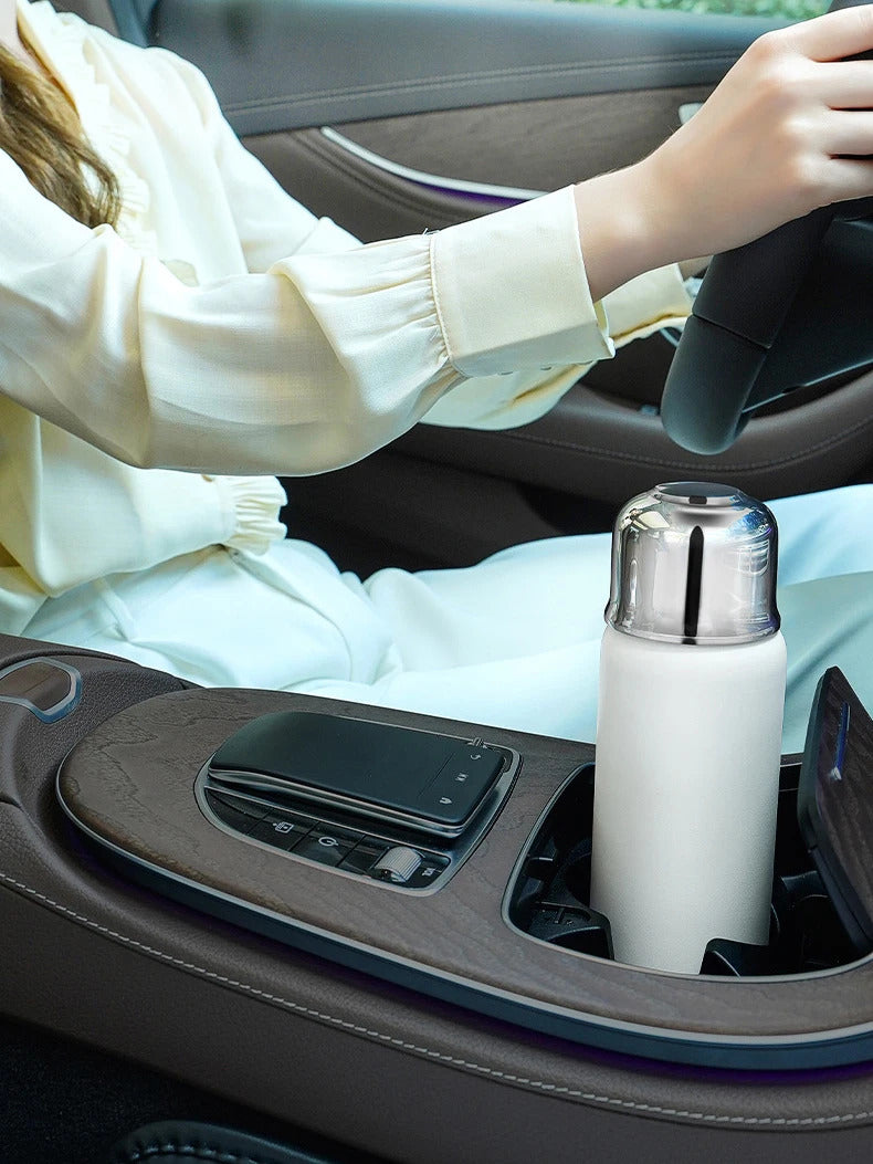 530ml Stainless Steel Vacuum Tumbler with Ceramic-Coated Interior & Detachable Tea Infuser