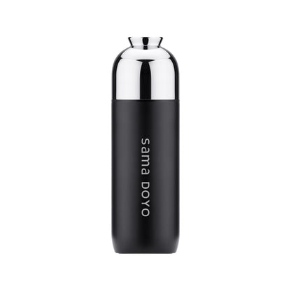 Samadoyo double-layer stainless steel vacuum insulated cup, tea brewing cup with filter screen, portable water cup 400ML