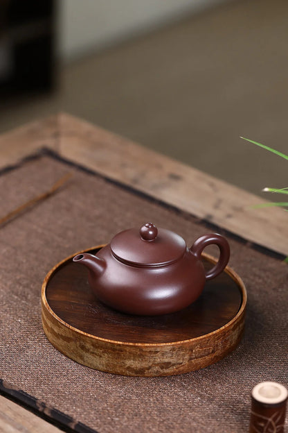SteepCode Yixing "Breathing Teapot" – 160ml Zhu Ni Clay Masterpiece, Artisan Teapot, Zisha Teapot
