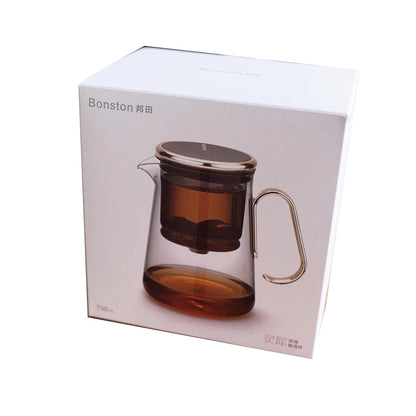 Bonston - Integrated Teapot with Glass Filter, Teapot with Magnetic Switch, 700ml (23.67oz)