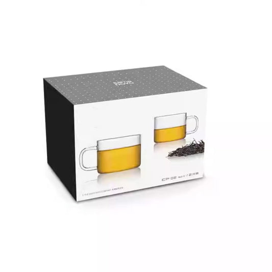 Samadoyo High Borosilicate Heat-Resistant Glass Teacups (60ml, 2-Piece Set)