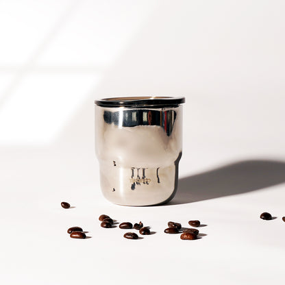 Glossy Fashionable Colors 304 Stainless Steel Double-Wall Vacuum Insulated Coffee Tumbler with Lid - 255ml, Portable Travel Mug for Hot & Cold Beverages