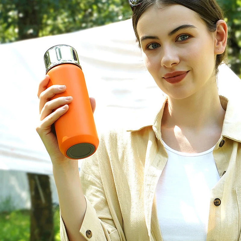 530ml Stainless Steel Vacuum Tumbler with Ceramic-Coated Interior & Detachable Tea Infuser