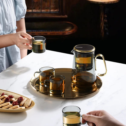 Bonston - Integrated Teapot with Glass Filter, Teapot with Magnetic Switch, 700ml (23.67oz)