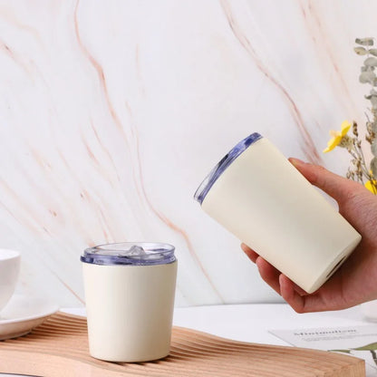 304 Stainless Steel Double-Wall Vacuum Insulated Coffee Cup, Milk Cup, Car Cup, with Lid – 240ml/360ml