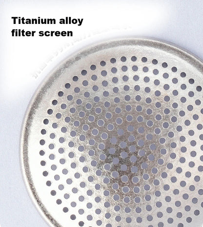 Samadoyo- Titanium silver coated inner wall, insulated cup, portable cup, coffee cup, tea cup with filter screen, 500ml
