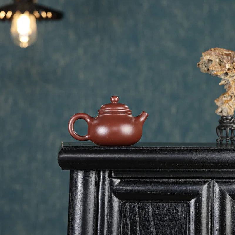 Yixing "Breathing Teapot" – 150ml Zhu Ni Clay Masterpiece, Artisan Teapot, Zisha Teapot