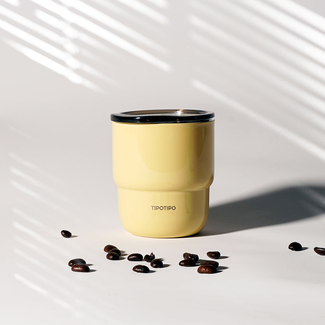 Glossy Fashionable Colors 304 Stainless Steel Double-Wall Vacuum Insulated Coffee Tumbler with Lid - 255ml, Portable Travel Mug for Hot & Cold Beverages