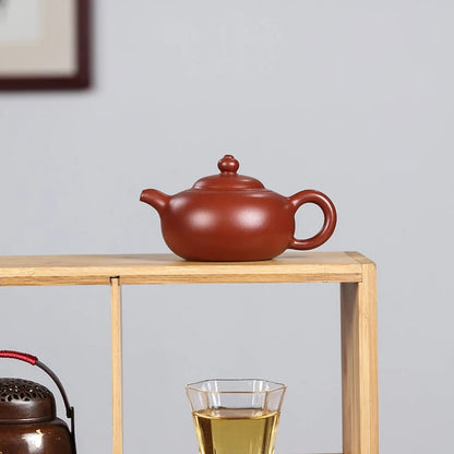 Yixing Zisha Teapot 'The Breathing Pot' - 110ml Original Mineral Clay Teapot