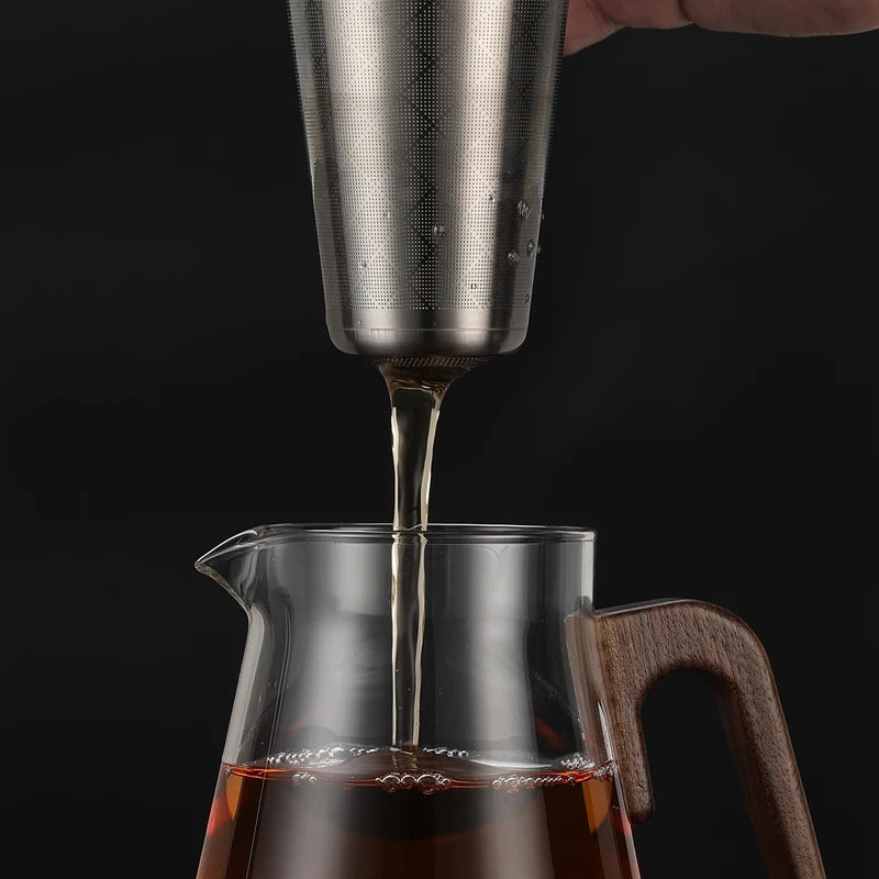 Bonston Heat-Resistant Glass Teapot with 304 Stainless Steel Filter