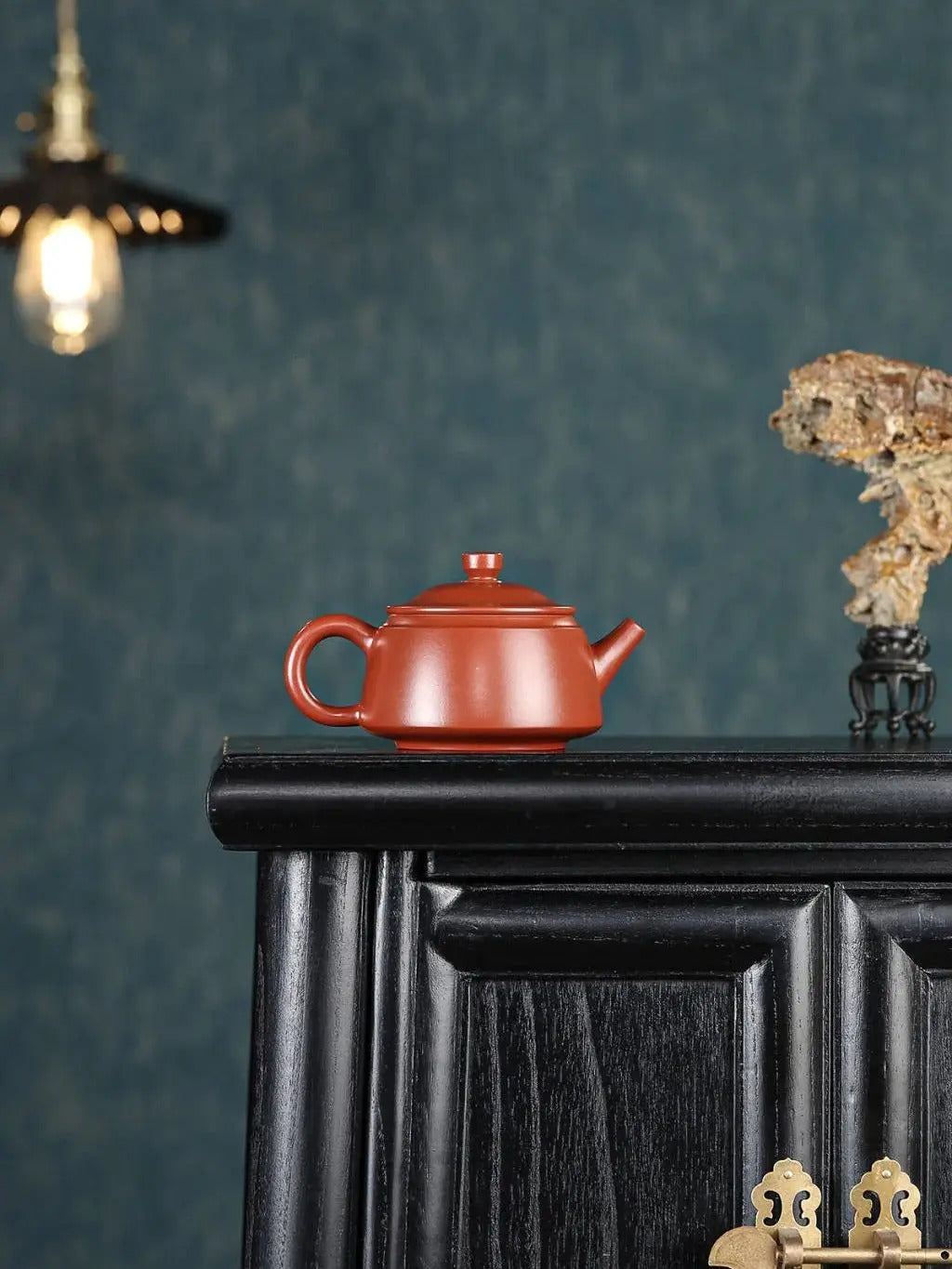 SteepCode Yixing "Breathing Teapot" – 180ml Supreme-Grade Vermilion Clay Masterpiece, Artisan Teapot, Zisha Teapot
